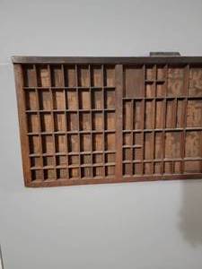 lot 63 image: Letterpress Tray