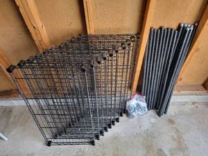 lot 102 image: 10 Racks of Garage Shelving