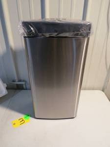 lot 3 image: SIMPLI-MAGIC Sensor Trash Can Automatic, Stainless Steel, 13 Gallon