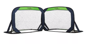 lot 16 image: Sport Squad Portable Pop-Up Soccer Goal Net Set - 2pk