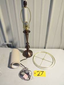 lot 27 image: Single Lamp  Oneach Dimmable Touch Control 25 Modern USB Table Lamp