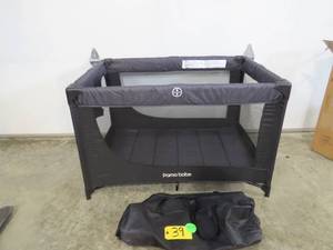 lot 39 image: Pamo Babe Comfortable Playard with Mattress - Black