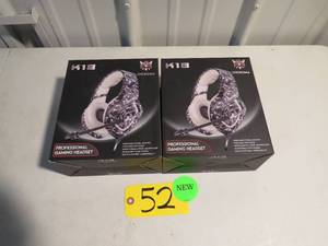 lot 52 image: 2 Pack Lot - Onikuma Professional Gaming Headset K1B