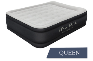 lot 40 image: King Koil Luxury Air Mattress Queen with Built-in Pump for Home, Camping & Guests - 20