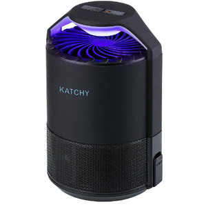lot 68 image: Katchy Indoor Insect Trap - Catcher & Killer for Mosquitos, Gnats, Moths, Fruit Flies - Non-Zapper Traps for Inside Your Home - Catch Insects Indoors with Suction, Bug Light & Sticky Glue (Black)