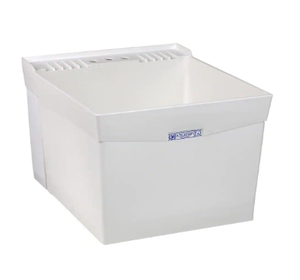 MUSTEE  Utilatub 20 in. x 24 in. Structural Thermoplastic Wall-Mount Utility Tub in White