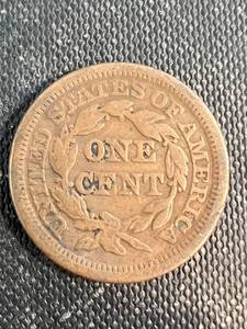 1853 US BRAIDED HAIR LARGE CENT