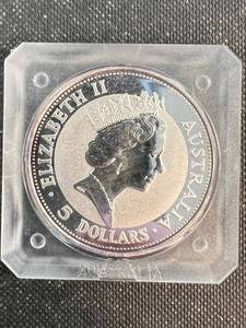 1991 AUSTRALIA KOOKABURRA 1 TROY OZ .999 FINE SILVER IN HOLDER