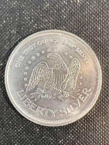 1 TROY OZ .999 FINE SILVER AMARK LIBERTY ROUND