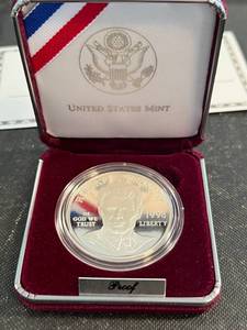 1998 US PROOF SILVER DOLLAR ROBERT KENNEDY COMMEMORATIVE IN ORIGINAL PKG