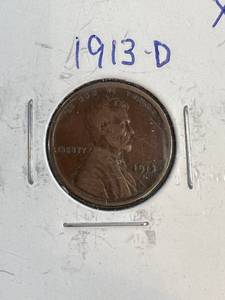 2 EARLY DATE US WHEAT CENTS 1911D 1913D