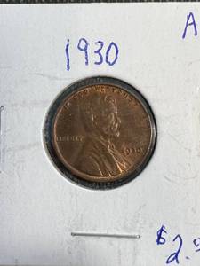 2 XF-AU WHEAT CENTS 1930 1931-D