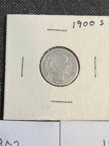 5 BARBER DIMES 1900S 1902 1903 1905S 1907D