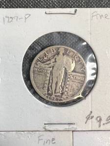 3 STANDING LIBERTY QUARTERS 1927 1928D 1929