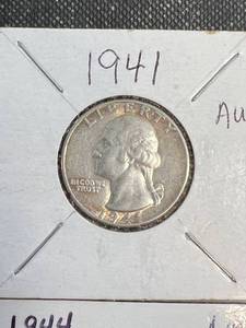 4 WASHINGTON QUARTERS 1941 1944 1948