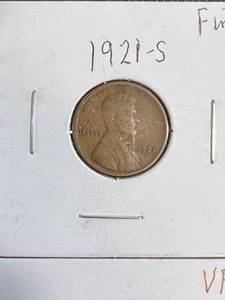 5 US WHEAT CENTS 1921S 1923S 1927S 1928D 1929D