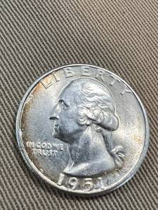 1951-D WASHINGTON QUARTER BU-UNC