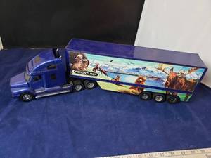 lot 66 image: Freightliner Truck and Trailer with Wildlife Scene
