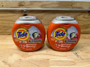 lot 61 image: TIDE Lot of 2- Containers of TIDE Pods (54 per container)- April Fresh