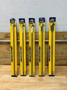 lot 38 image: IRWIN Set of 5 Speedbor Spade Bits