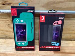 lot 105 image: TREND LOGIC Protective Case for Nintendo Switch Lite with 3 Pack of Power Glass