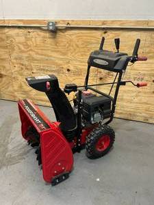 lot 106 image: POWERSMART 24 in. 2-Stage Electric Start Gas Snow Blower with Heated Handles and LED Light