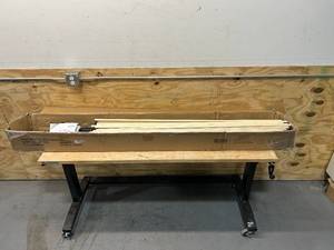 lot 114 image: MELLOW Modernista Low Profile 6 Inch Metal Platform Bed Frame with Classic Wooden Slat Support Mattress Foundation (No Box Spring Needed), Full, Black