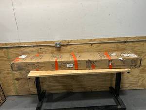 lot 117 image: STORKCRAFT Long Horn Solid Hardwood Twin Bunk Bed, Pink (missing a box)