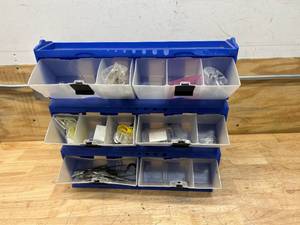 lot 121 image: Small Parts Storage Wall Mountable Bin