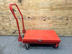 lot 122 image: IRONTON Hydraulic Table Cart  1000-Lb. Capacity, 34- 34in. Lift