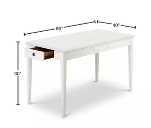 Steve Silver Cayla White Extendable Dining Table