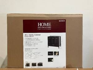Claxby 36 in. W x 34 in H x 22 in. D Bath Vanity Cabinet Only in Chocolat