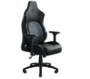 Razer Iskur Gaming Chair Ergonomic Lumbar Support System - Multi-Layered Synthetic Leather Foam Cushions - Engineered to Carry - Memory Foam Head Cushion - Black