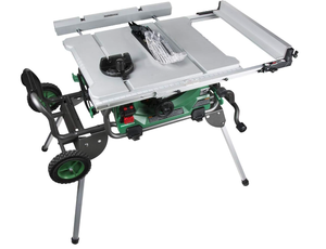 Metabo HPT Table Saw  10-Inch Blade  35-Inch Rip Capacity  Fold & Roll Stand  8 x 1316-Inch Dado Capacity  C10RJS