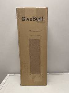 GiveBest Black Indoor Electric Oscillating Tower Space Heater