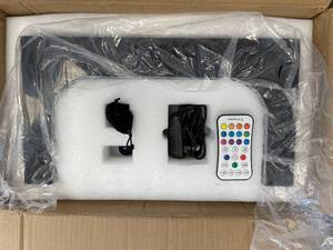 Black Acrylic LED Levitating Shoe Display with Stickers, 16 Different Color Options and Remote