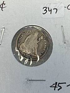 1876 Seated Liberty Dime