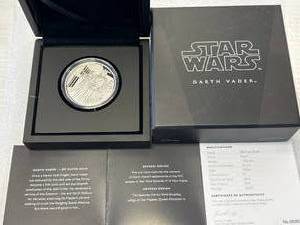 Star Wars 1oz .999 Silver Darth Vader Coin wCOA