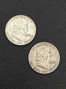 Lot of 2 Franklin Half Dollars