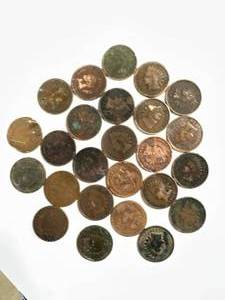 Lot of 25 Indian Head Pennies