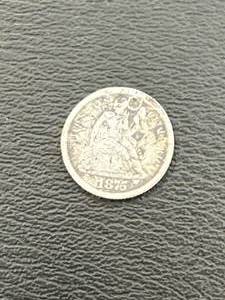 1875 Seated Liberty Dime