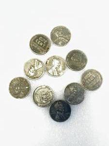Lot of 10 Steel Pennies