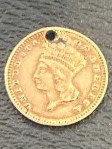 1889 $1 Gold Indian Coin