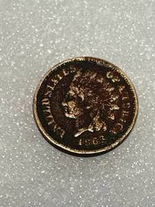1863 Indian Head Penny