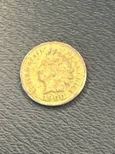 1900 Indian Head Penny Plate in 24kt Gold