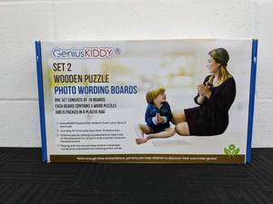 lot 405 image: Lot of 60 GeniusKIDDY Wooden Puzzle Boards