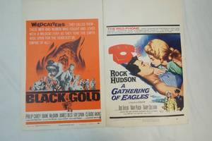 vintage 1960s numbered movie posters
