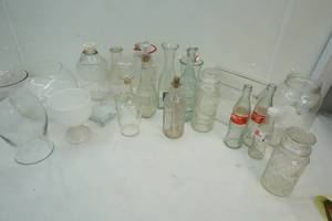 glass bottles