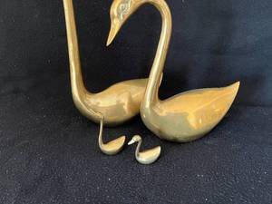 lot 15 image: MCM Terry Bear Inc Brass Geese