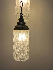 lot 25 image: MCM Hanging Glass Lamp